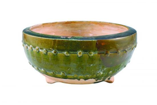 图2 南宋吉州窑绿釉乳钉纹三足瓷炉