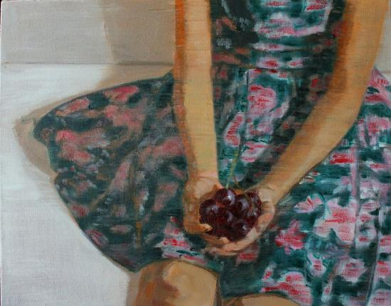 周晓炜-葡萄-40x50cm 油画-2014-中国美术学院