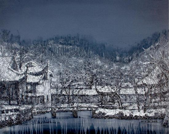 江南-切片系列-134 80x100cm 布面油画 2017