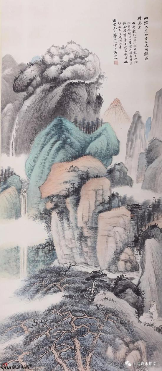 嘉禾春拍|万寿先生带您赏读吴湖帆早期青绿山水画_手机新浪网