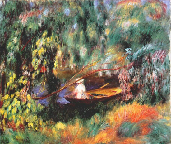 《小艇》The Skiff，1880. 皮埃尔.雷诺阿