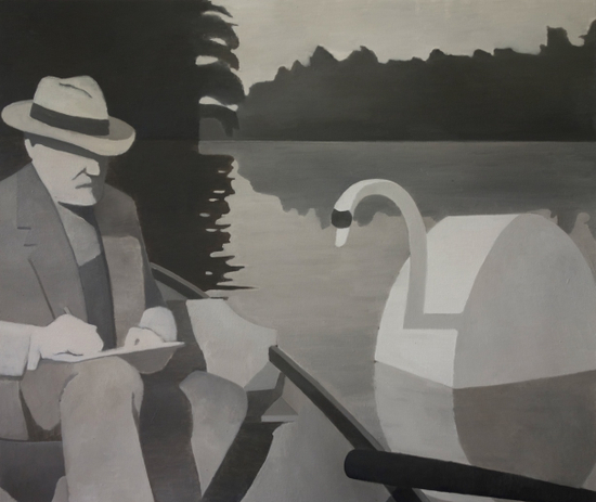 马蒂斯与天鹅 110x130cm 布面油画 2016