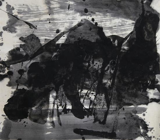 蓝正辉， E88， 纸本水墨， 59×68cm， 2013年