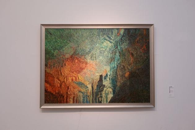 绽放—谭尚勤油画艺术个展,今日美术馆展览现场