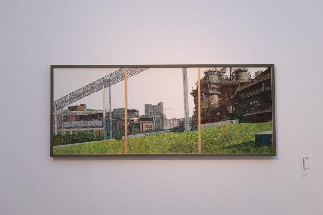 绽放—谭尚勤油画艺术个展,今日美术馆展览现场