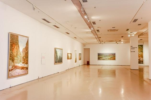 绽放—谭尚勤油画艺术个展,今日美术馆展览现场