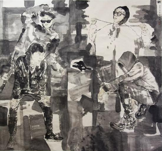《观》 180cm×185cm 2018年