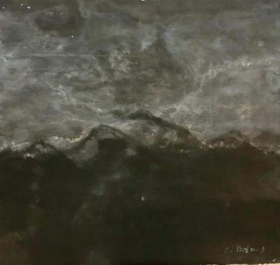 《晚安1》 65cm65cm 纸本 2018