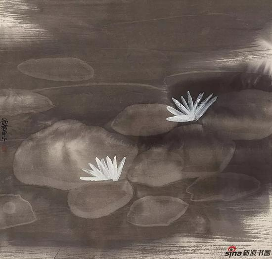 王劼音 《荷池》 水墨 2014