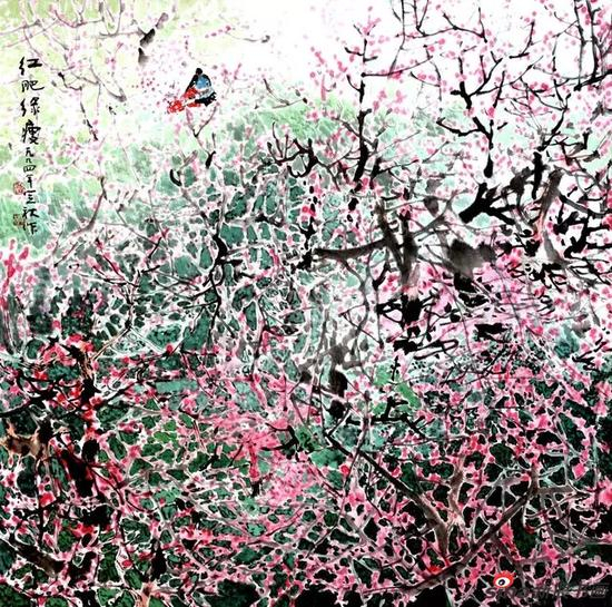 邱笑秋彩墨画作品