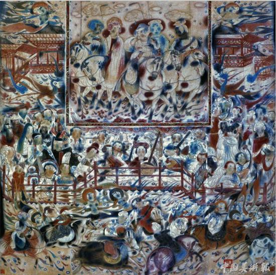 唐勇力《大唐盛世》180X180cm 2003年