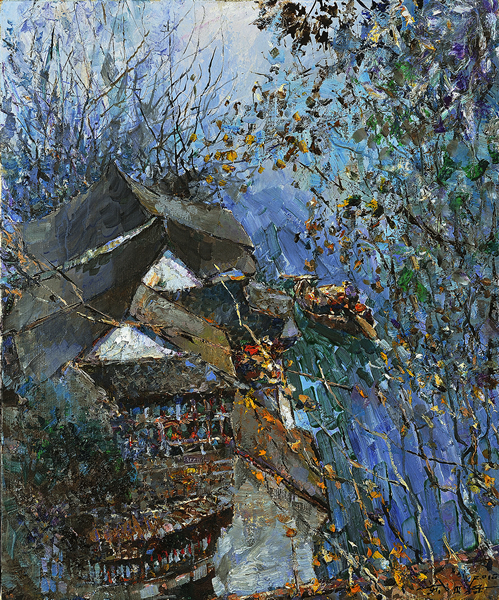 枫桥夜泊 2016 50x60cm 