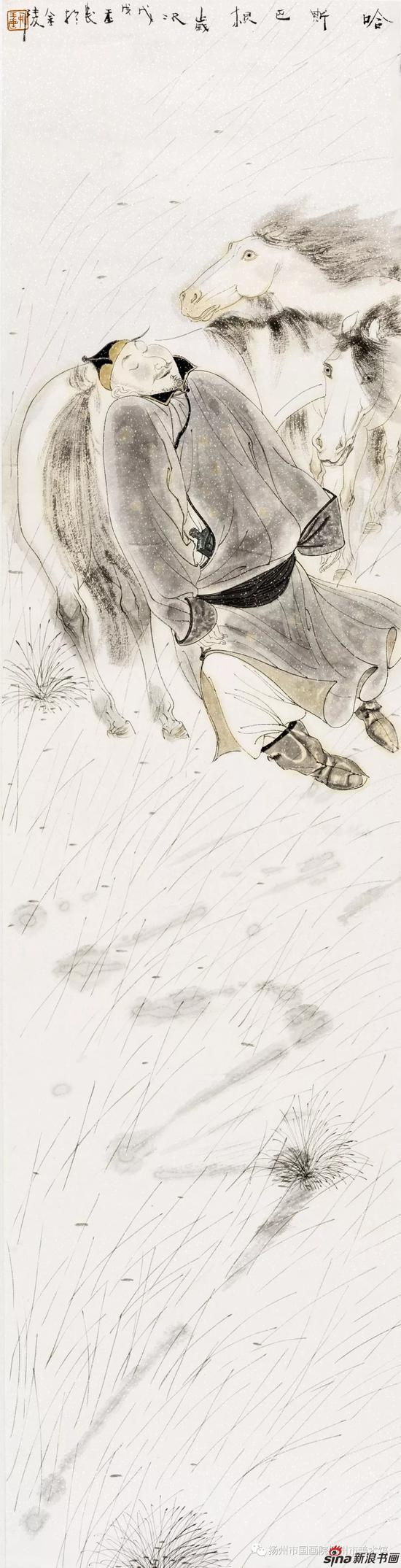 哈斯巴根 34x136cm