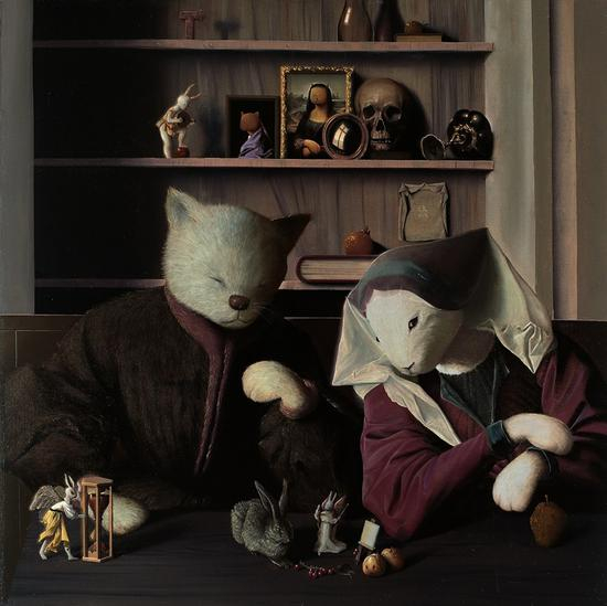 张凯 远方谜语100x100cm 布面油彩 2008