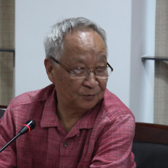 上海代表性抽象艺术家，上海戏剧学院客座教授查国钧发言