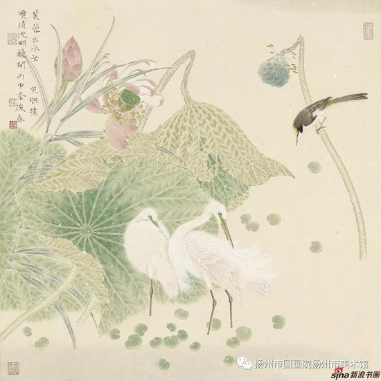 芙蓉出水 67X67cm