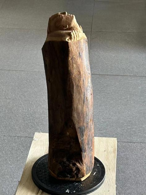 萧立 《苍穹》15X7X56cm 榆木 2023年