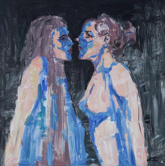 《对影》 70cm70cm 不免丙烯 2012