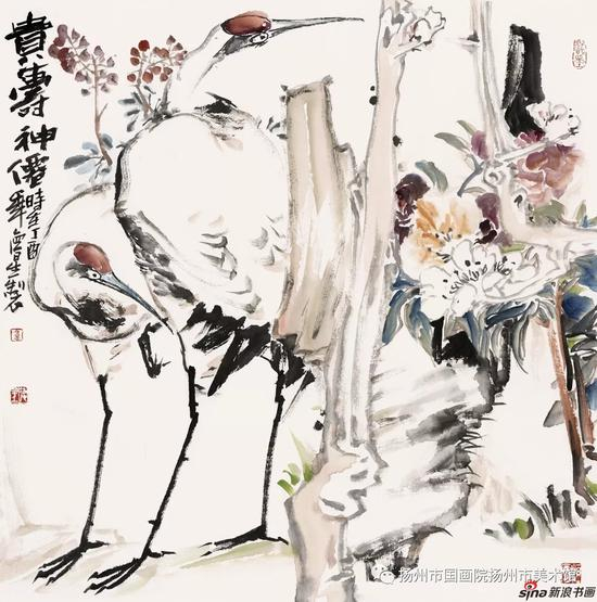 贵寿神仙 70X70cm