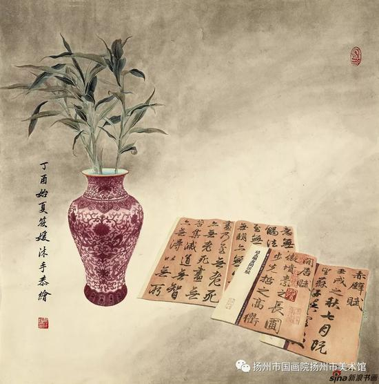 《对话赵孟頫系列》之一 67X67cm