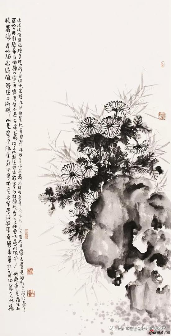 秋菊傲霜 136X68cm