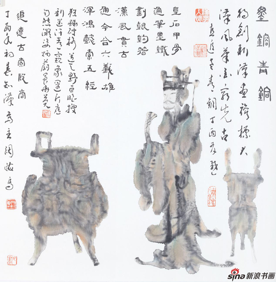 青铜人物69×69cm