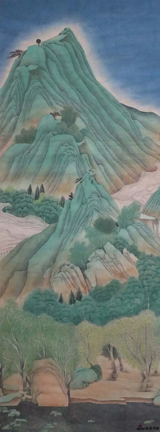 秋山苍翠图之一 45×180 2017.06