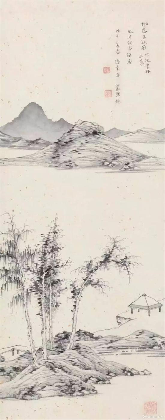 潘素  枫落吴江图  1978 年