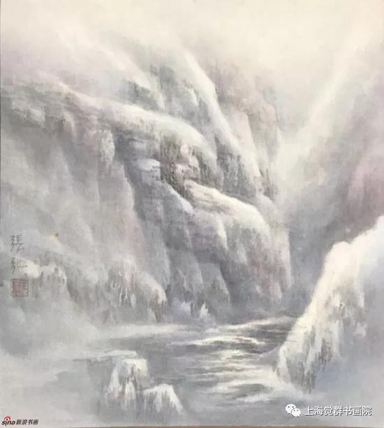 张弛作品《冬日晨曦》