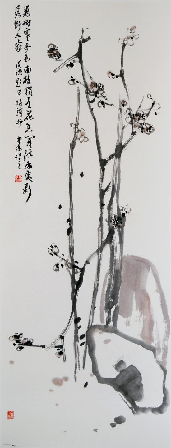 高进义《花卉四条屏》2018年