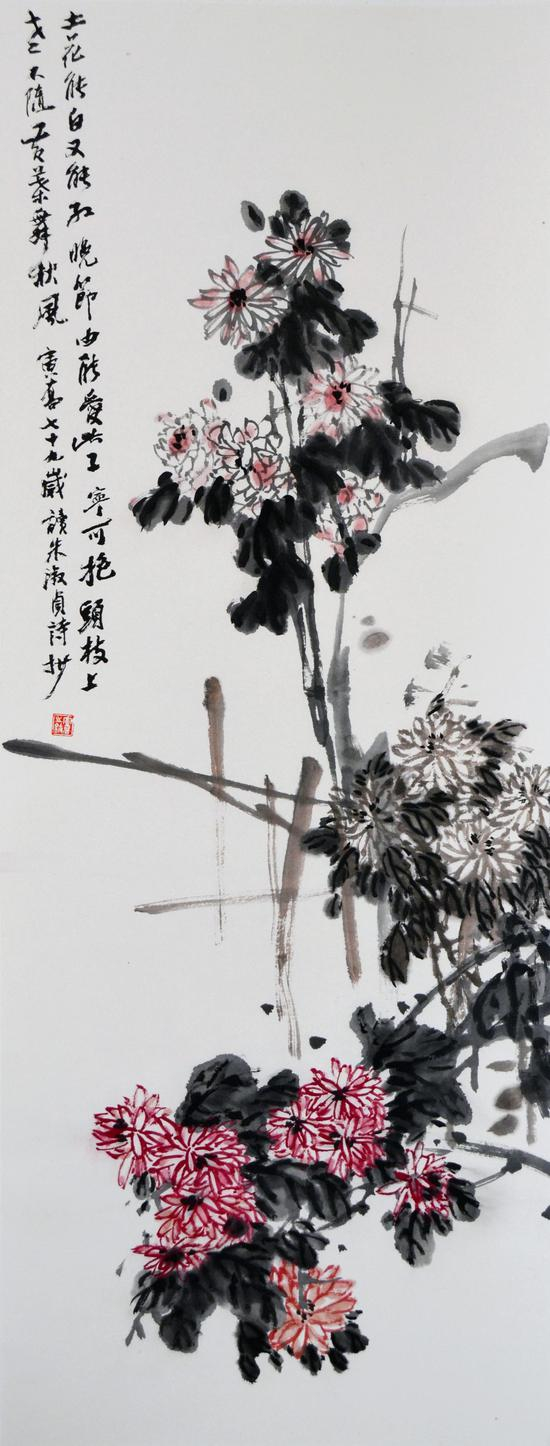 高进义《花卉四条屏》2018年 （2）