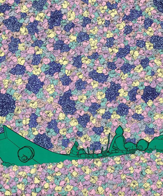 亢世新- 《激夜》 -120x100cm-布面丙烯-2016