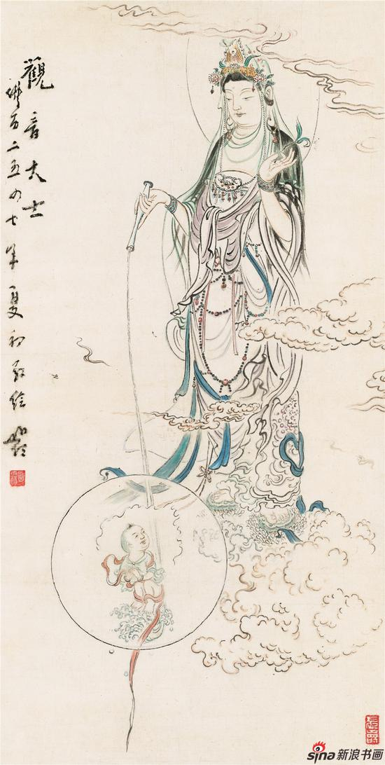 观音大士 65×33cm 2003年作