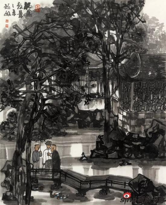 耦园夏景56X45cm 2015