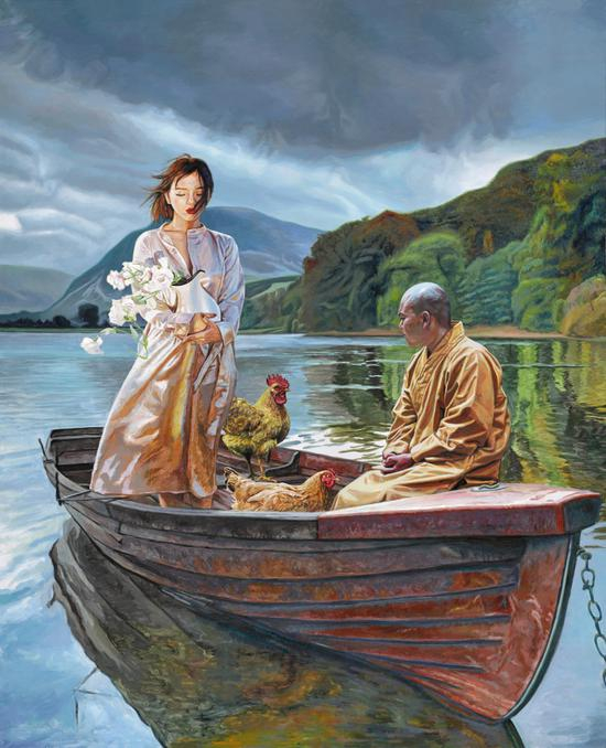 回娘家Coming home布面丙烯Acrylic on Canvas 150x120cm 2018
