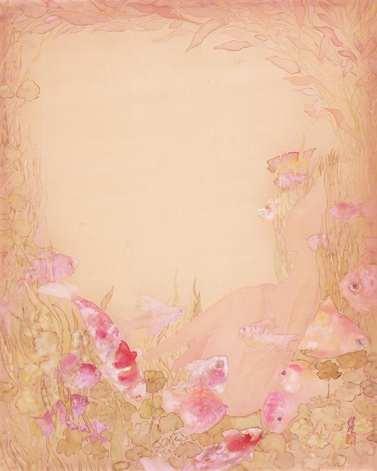 人鱼之恋（之七） 杨缨 绢本设色 80X100cm 2007
