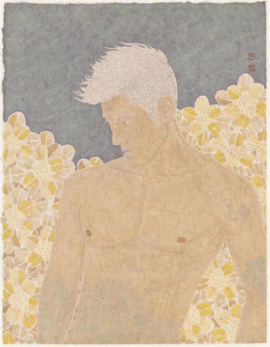 裸与和平之四-纸本设色-49x61cm-2016