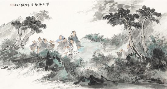 赏春酒飘香&nbsp; 176cmX97cm