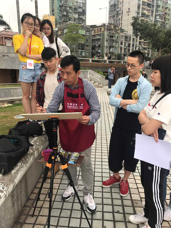 写生现场