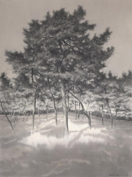 《傲骨--36》赵龙，74x57cm，纸上水彩2015
