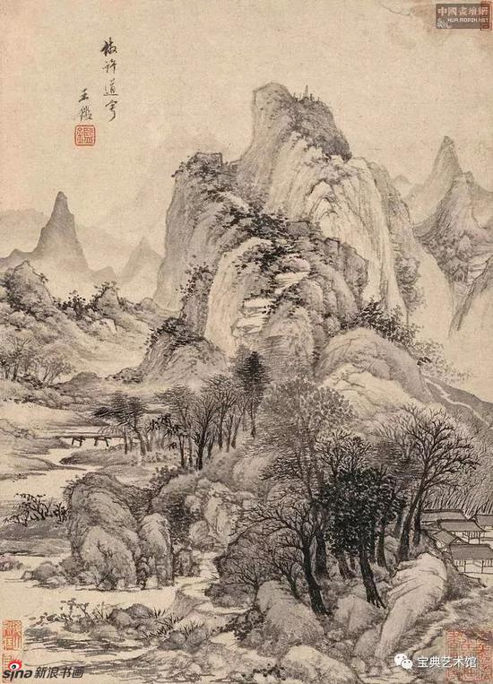 清朝 四王之一的王鉴山水画欣赏