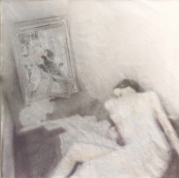 童熙乔 镜像 水墨综合 100×100cm&nbsp; 2018