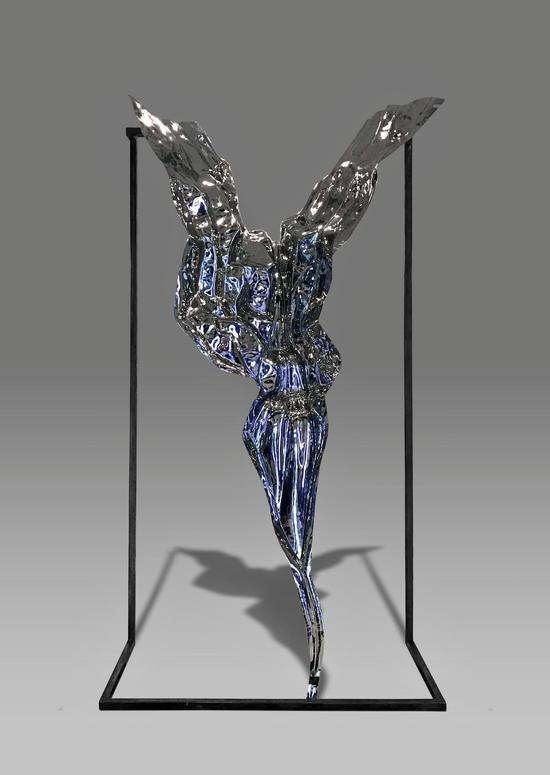 蝶之变 不锈钢 150x0.6x3cm 2017.9