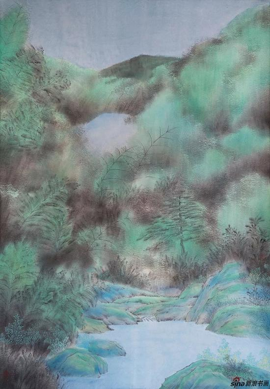 《风景之二》纸本彩墨2018年70cmx100cm