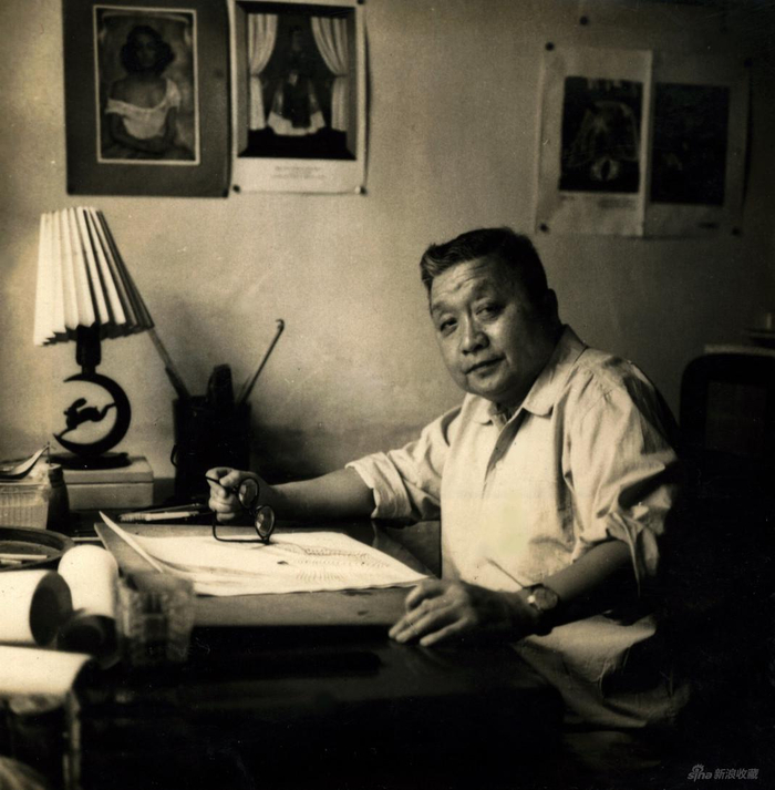 1957年，张光宇在在煤渣胡同中央美院宿舍