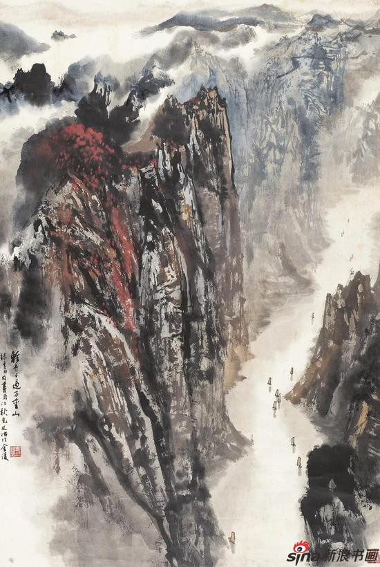 《轻舟已过万重山》 87cm×60cm 1977年