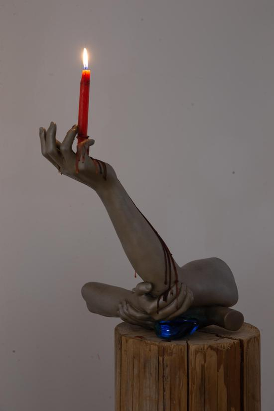 共力之网 47X37X28CM 铜着色 2018年 