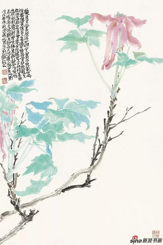 齐云•杂花系列之三 50.5×33cm 2018年 纸本
