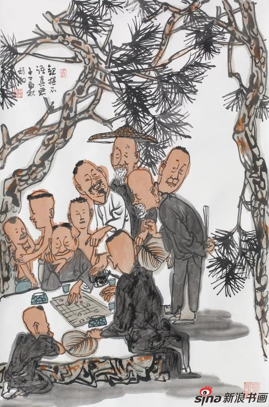 观棋不语真君子 69cmx46.5cm 2017