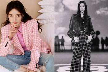 杨幂的简化版时髦穿搭